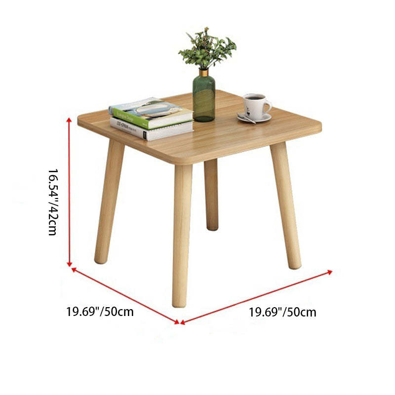 Minimalist Particle Board Wood End Table — 2 - Wood