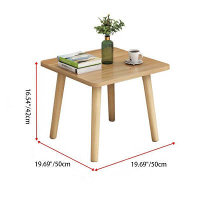 Minimalist Particle Board Wood End Table — 2 - Wood
