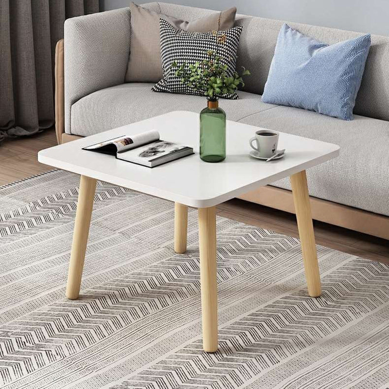 Minimalist Particle Board Wood End Table — 1 - White