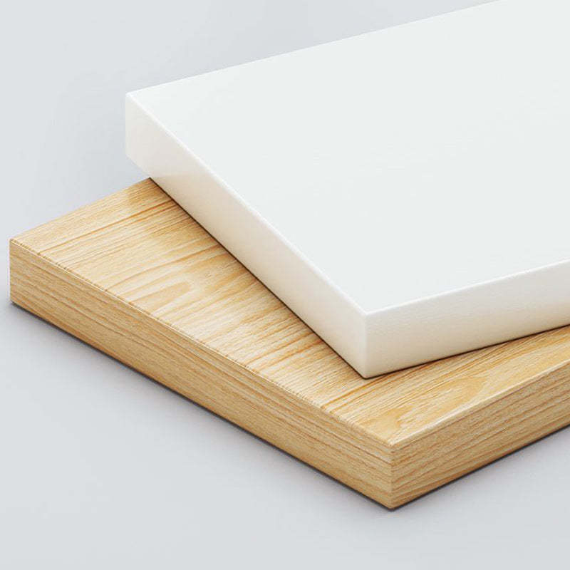 Minimalist Particle Board Wood End Table — 2 - Yellow