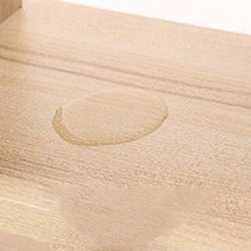 Minimalist Particle Board Wood End Table — 2 - Yellow