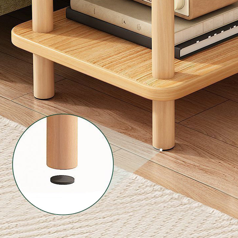 Minimalist Particle Board Wood End Table — 2 - Black