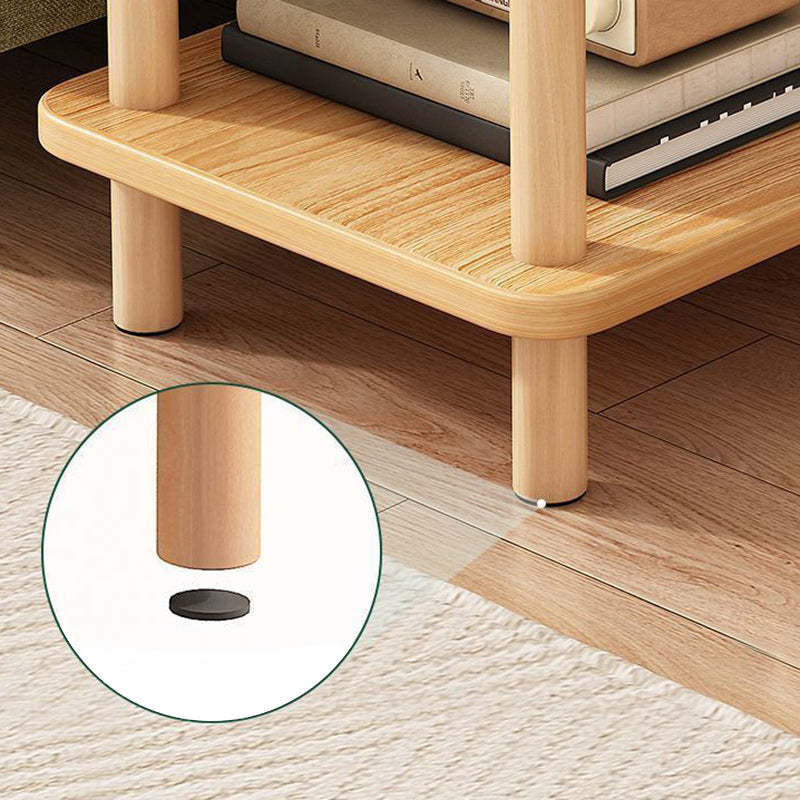 Minimalist Particle Board Wood End Table — 2 - Black