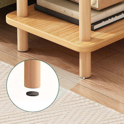 Minimalist Particle Board Wood End Table — 2 - Black