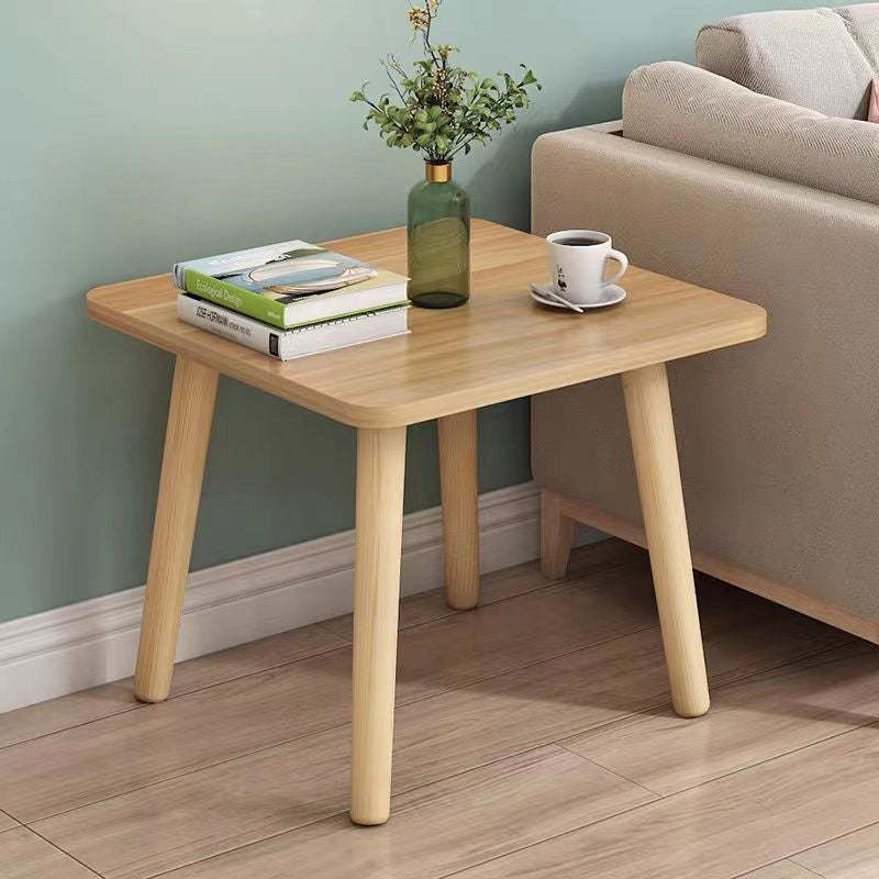 Minimalist Particle Board Wood End Table — 1 - White