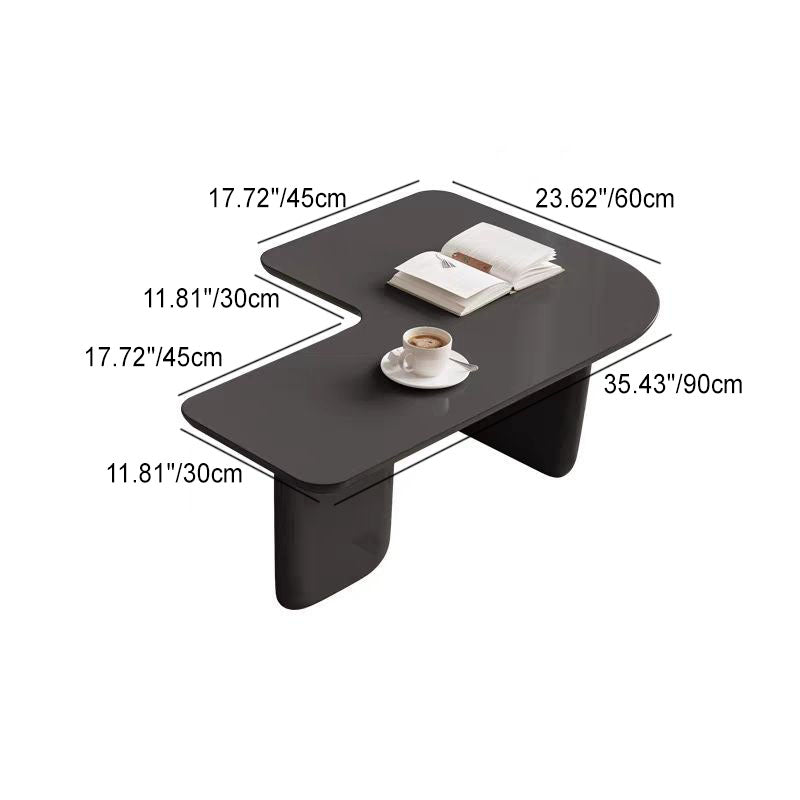 Contemporary Irregular Wood Removable Coffee Table