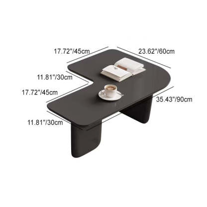 Contemporary Irregular Wood Removable Coffee Table