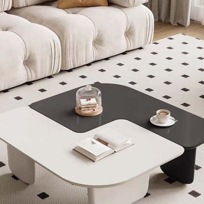 Contemporary Irregular Wood Removable Coffee Table