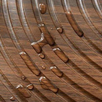 Retro Round Wood Coffee Table — White