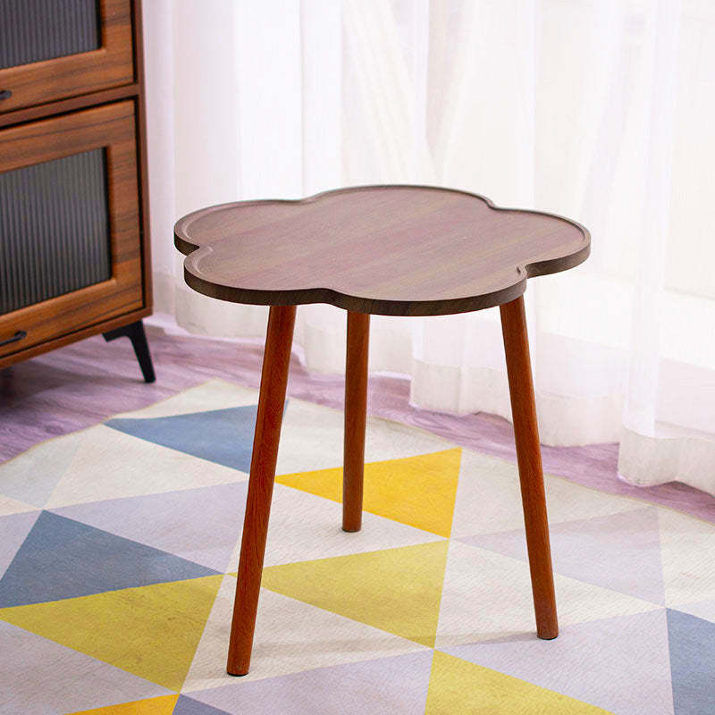 Minimalist Plum Blossom Coffee Table — Wood
