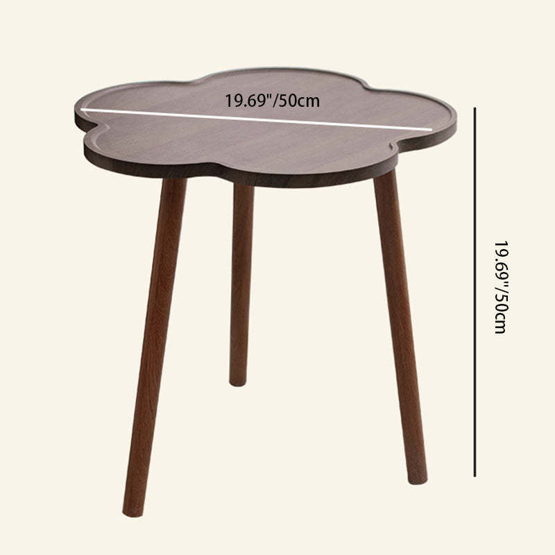 Minimalist Plum Blossom Coffee Table — Walnut