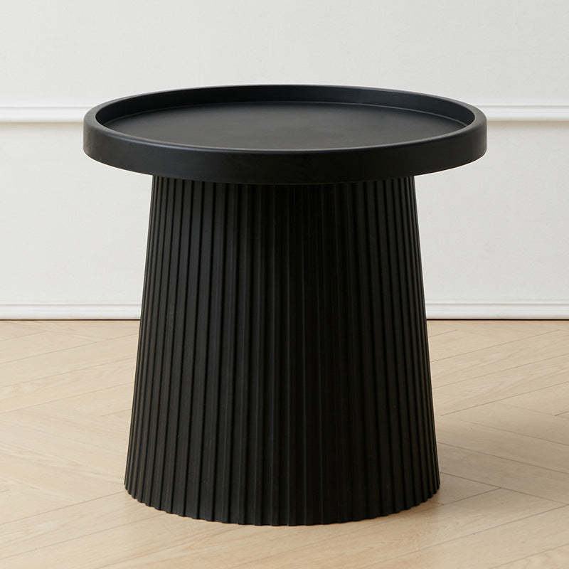 Contemporary Cylinder Plastic Acrylic Coffee Table