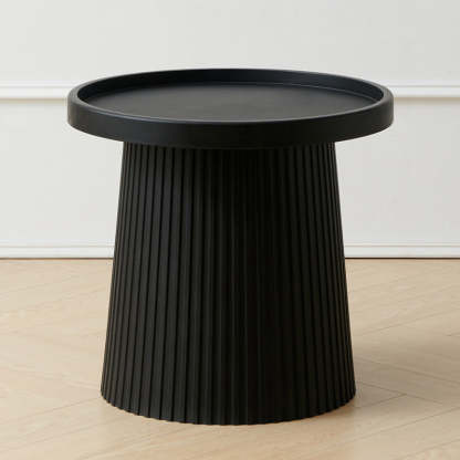 Contemporary Cylinder Plastic Acrylic Coffee Table