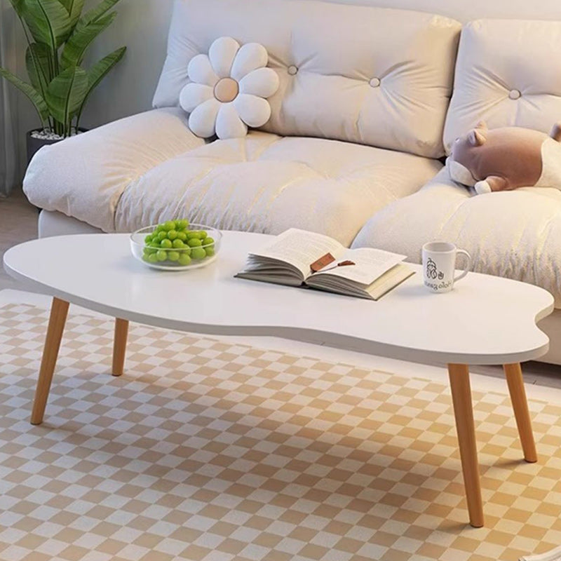 Minimalist cloud wood coffee tables — 31.5" L x 15.75" W x 16.54" H