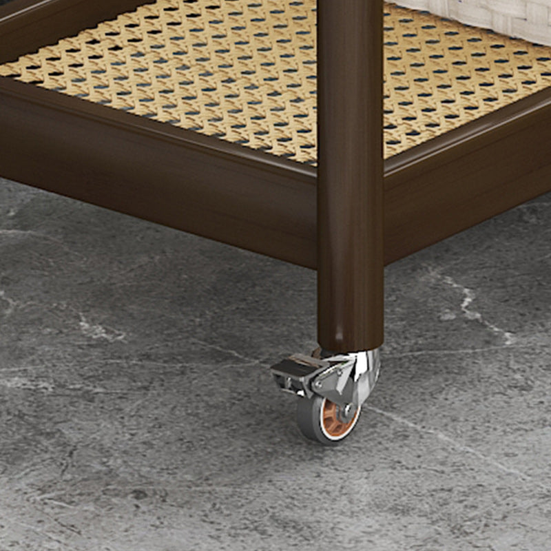 Minimalist Acrylic Bamboo End Table