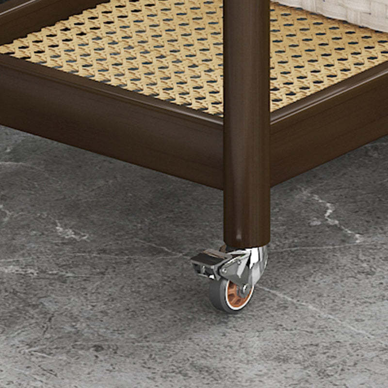 Minimalist Acrylic Bamboo End Table