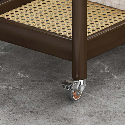 Minimalist Acrylic Bamboo End Table