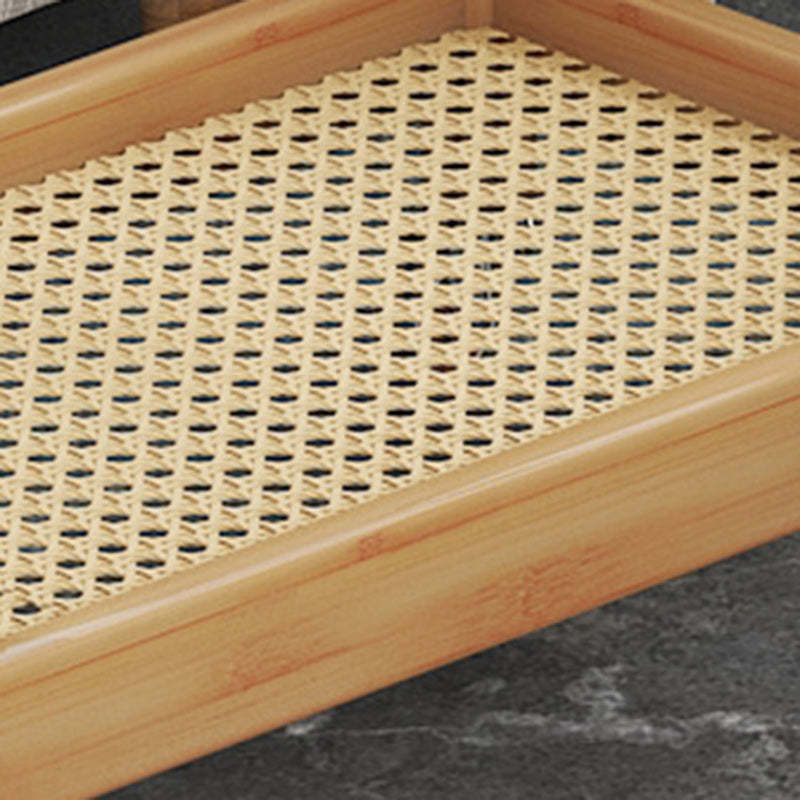 Minimalist Acrylic Bamboo End Table