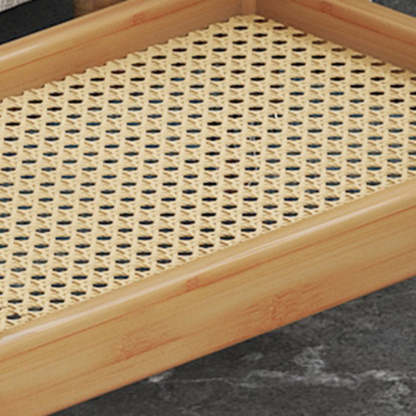 Minimalist Acrylic Bamboo End Table