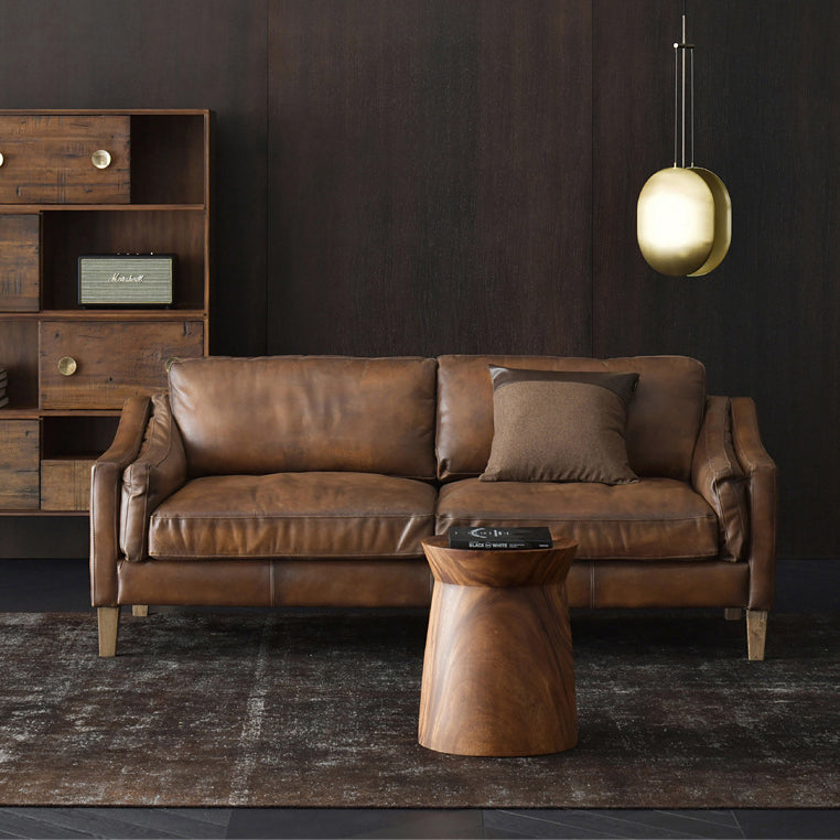 Creative end shape end & side tables in wood — 11.81" L x 11.81" W x 15.75" H