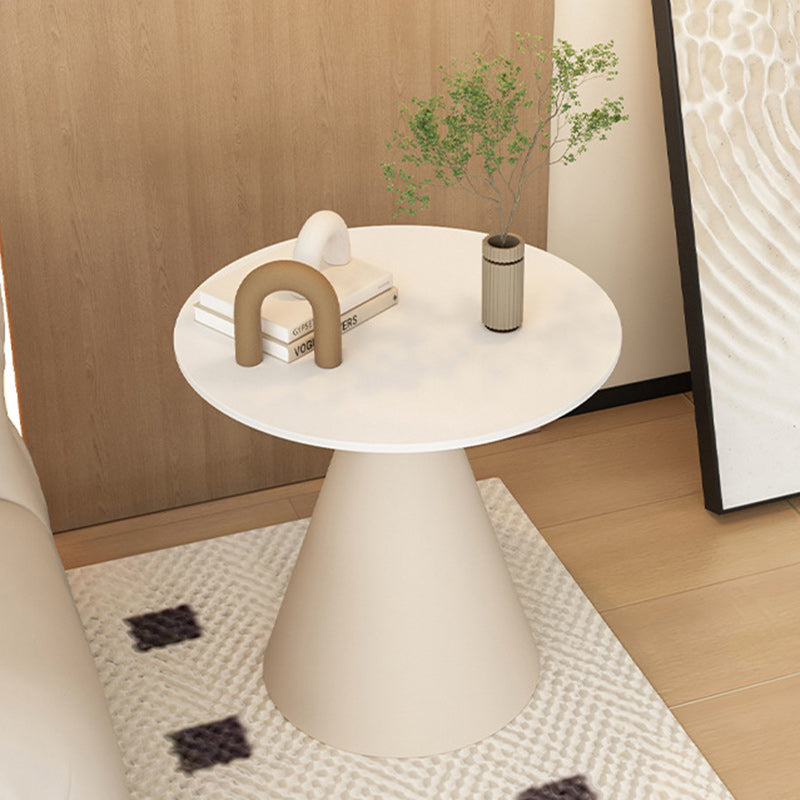 Minimalist Cone Rock Slab End Table