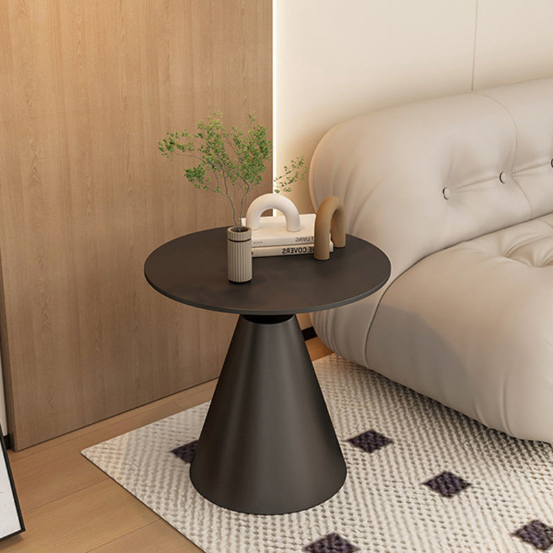 Minimalist Cone Rock Slab End Table