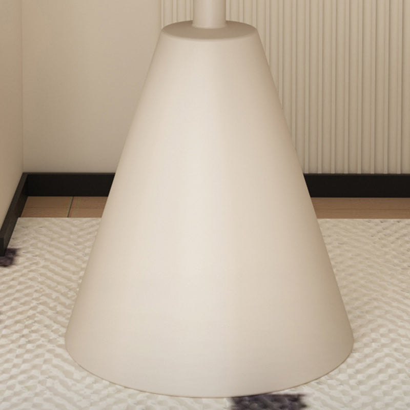 Minimalist Cone Rock Slab End Table — Black