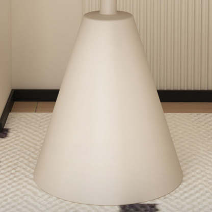 Minimalist Cone Rock Slab End Table — Black