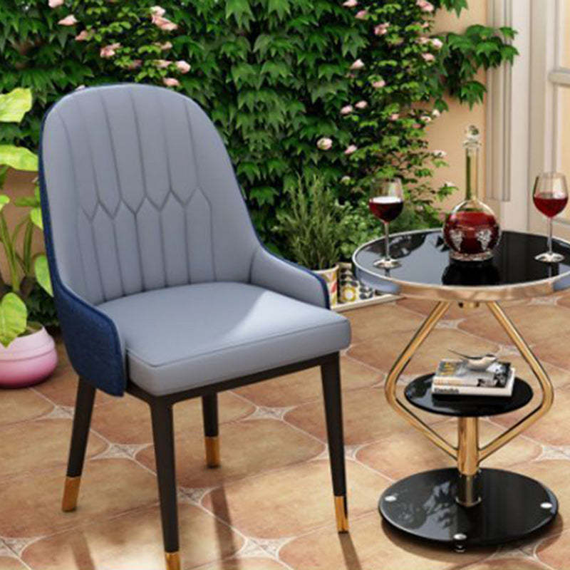Round Tempered Glass Steel Coffee Table