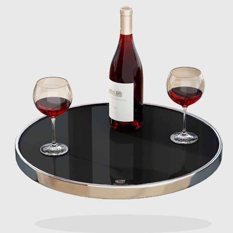 Round Tempered Glass Steel Coffee Table