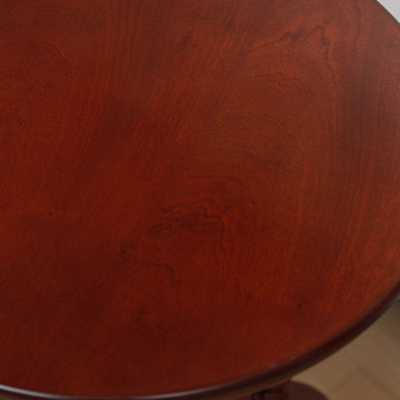 Nordic Round Wood 2-Tier Coffee Table