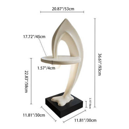 Contemporary Dolphin Shape End Table