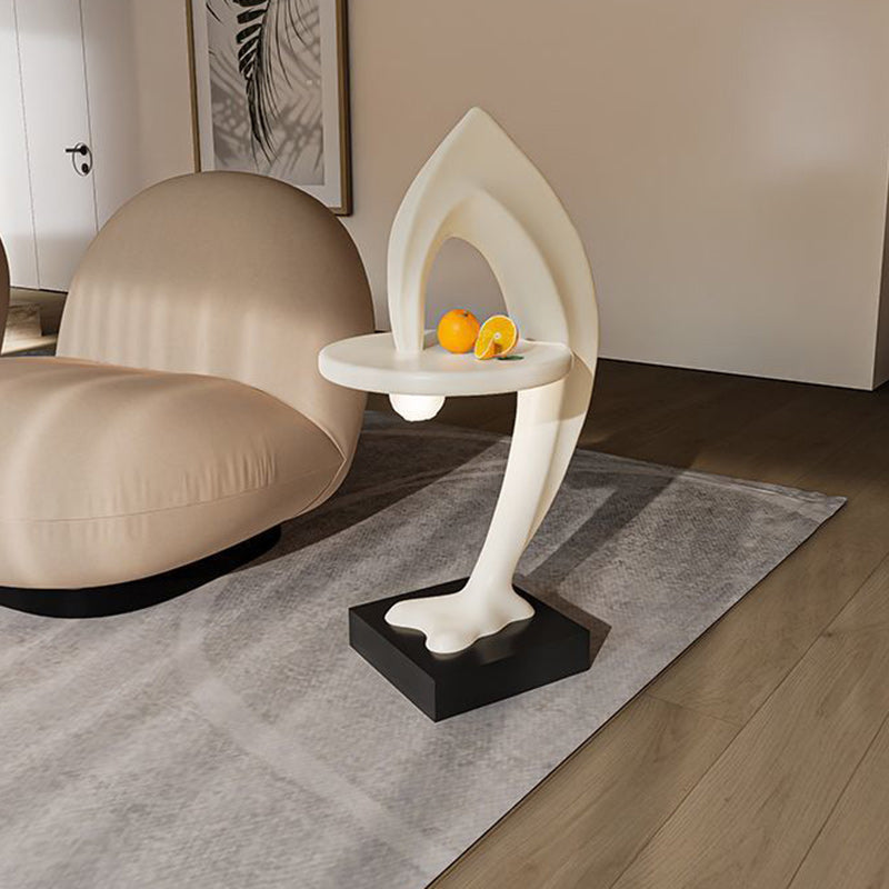 Contemporary Dolphin Shape End Table