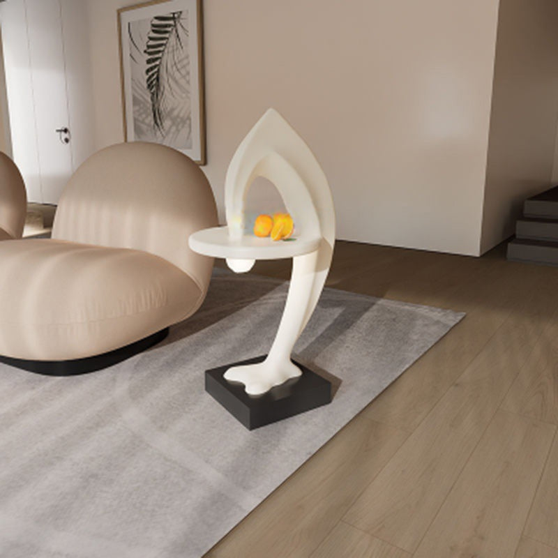 Contemporary Dolphin Shape End Table