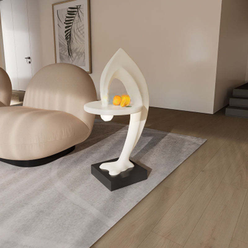 Contemporary Dolphin Shape End Table