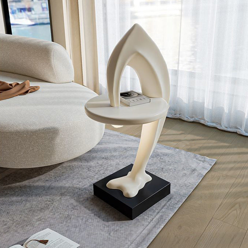 Contemporary Dolphin Shape End Table
