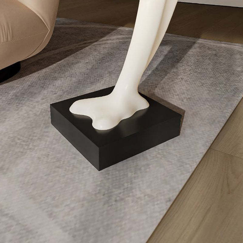 Contemporary Dolphin Shape End Table