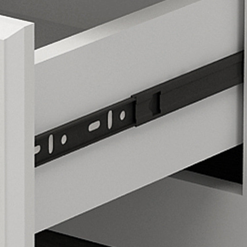 Modern Rectangular Board 2-Drawer Nightstand