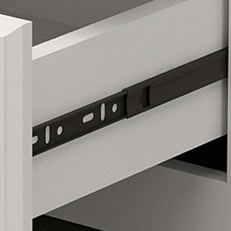 Modern Rectangular Board 2-Drawer Nightstand