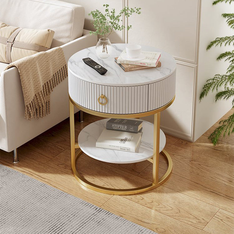 Contemporary Vertical Grain Rock Slab End Table — 2