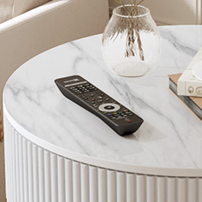 Contemporary Vertical Grain Rock Slab End Table