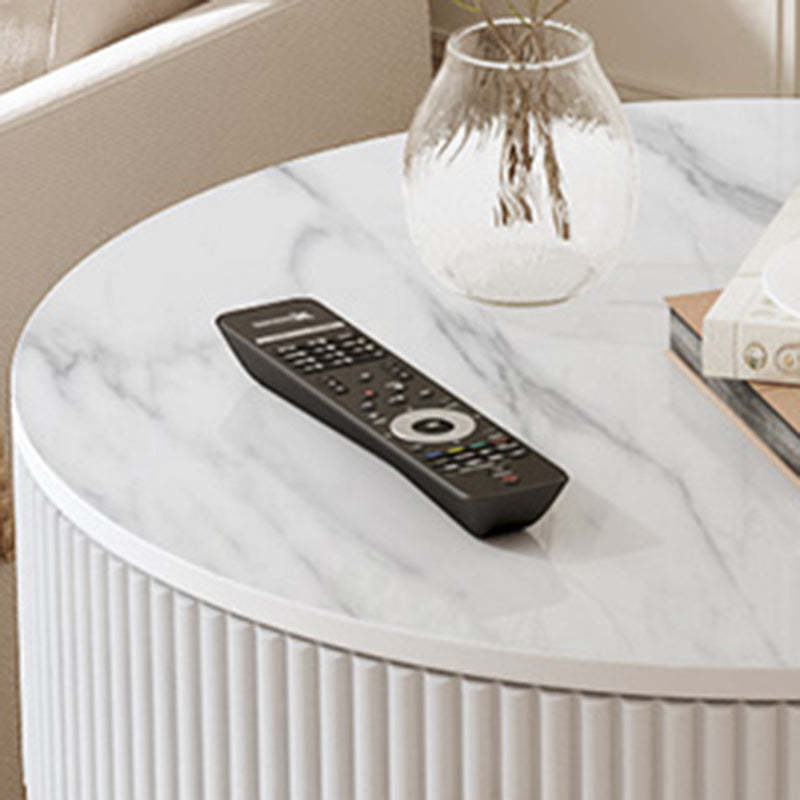 Contemporary Vertical Grain Rock Slab End Table