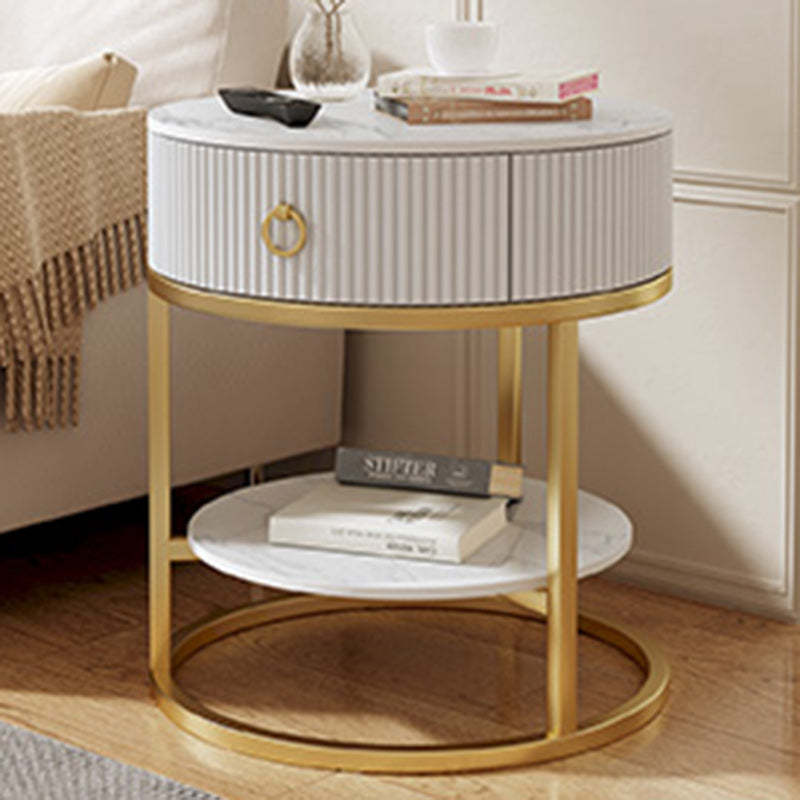 Contemporary Vertical Grain Rock Slab End Table