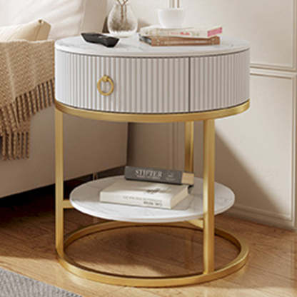 Contemporary Vertical Grain Rock Slab End Table