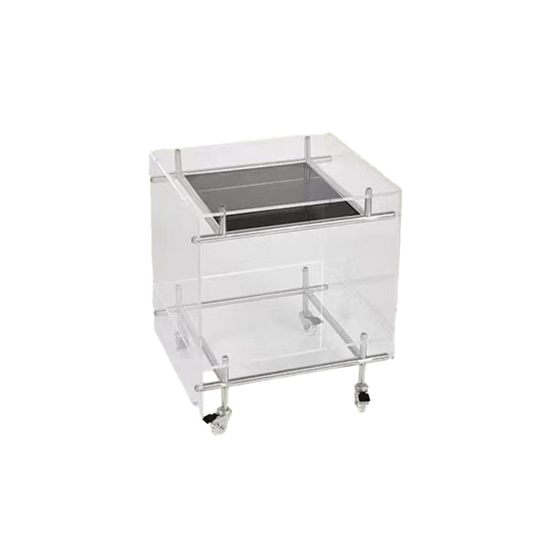 Movable Acrylic Stainless Steel End Table