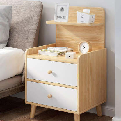 Vintage Tabletop Board Nightstand — A / Wood Color