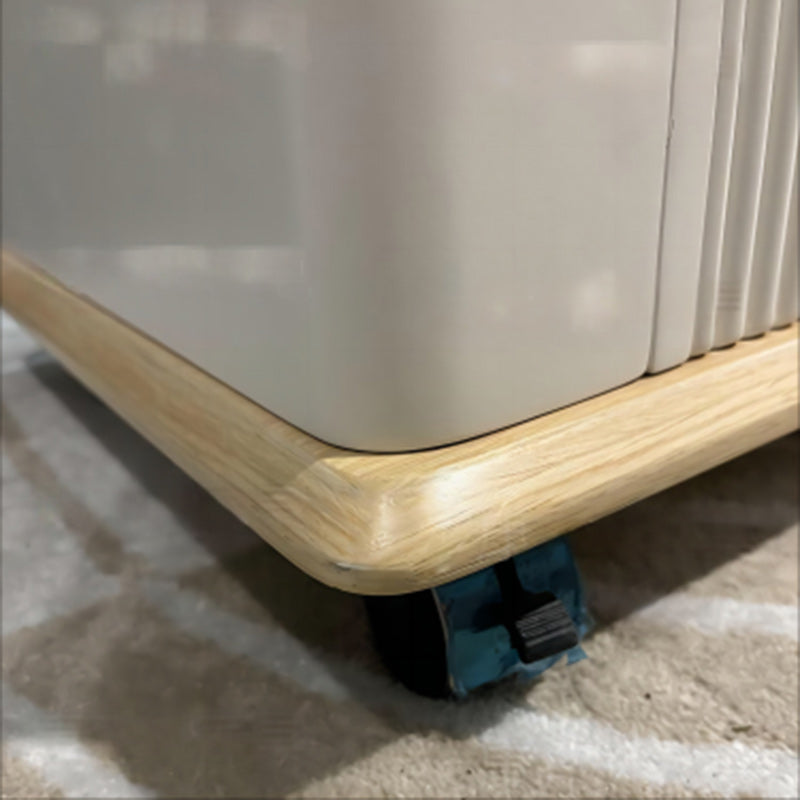 Minimalist Solid Wood 2-Storage Rectangular Coffee Table