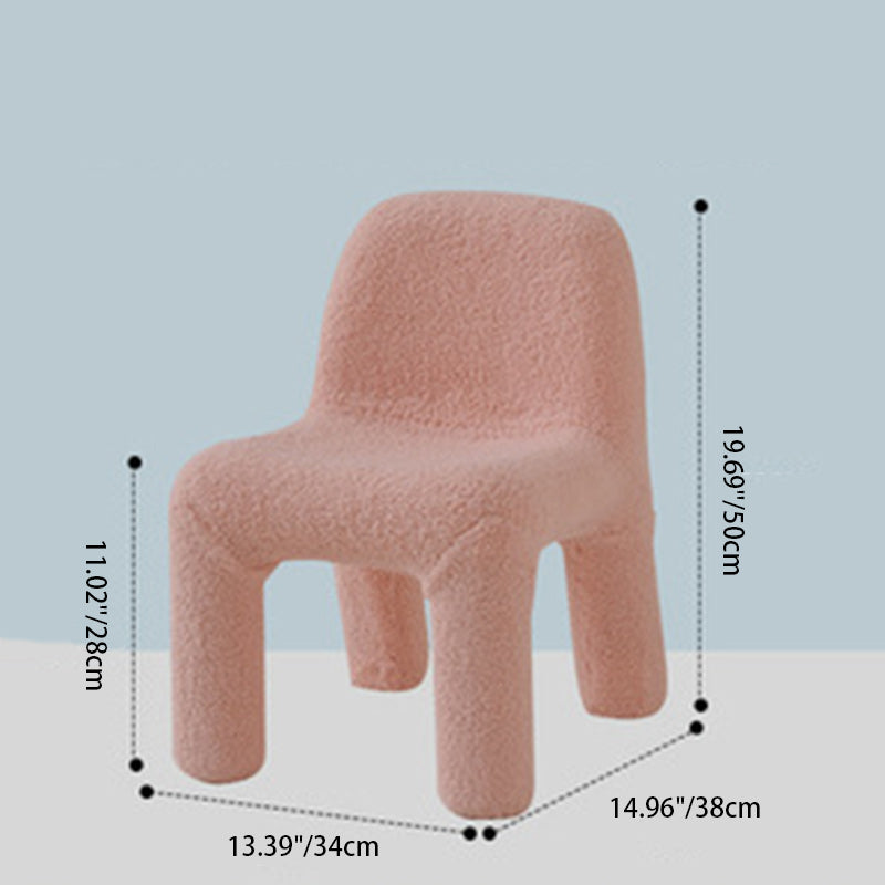 Minimalist Kids Dining Chair — Light Pink