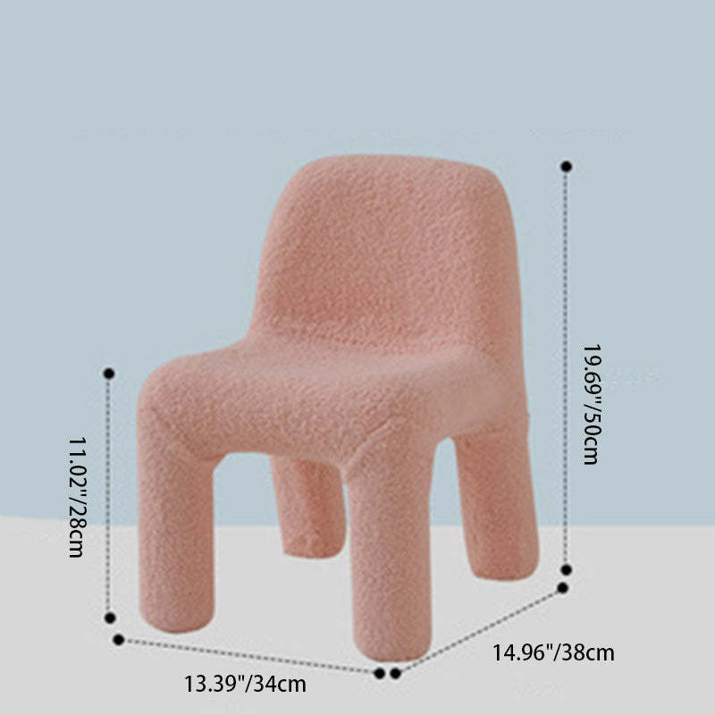 Minimalist Kids Dining Chair — Light Pink