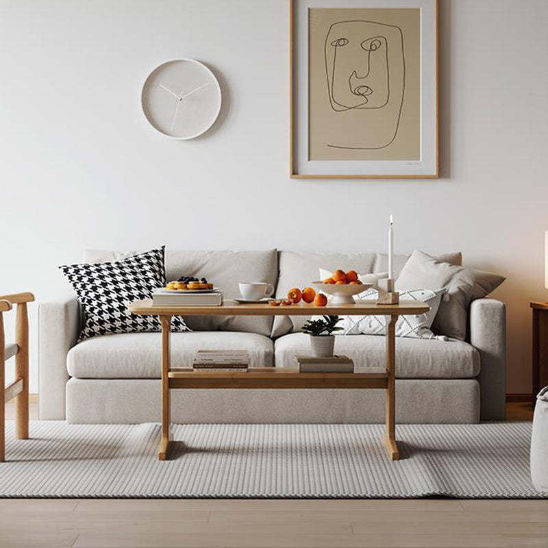 Minimalist Bamboo Coffee Table